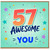 57th Birthday Card, 57 Awesome Years of You Card