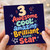 3rd Birthday Card, Awesome Cool Amazing Brilliant Total Star Birthday Card