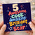 5th Birthday Card, Awesome Cool Amazing Brilliant Total Star Card