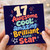 17th Birthday Card, Awesome Cool Amazing Brilliant Total Star Card