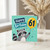 61st Birthday Card, Happy Birthday Raccoon Balloon Card