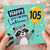 105th Birthday Card, Cute Raccoon Happy Birthday Card