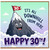 30th Birthday Card, Funny It’s All Downhill From Here Mountain Design