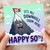 50th Birthday Card, It's All Downhill From Here Funny Mountain Design