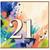 21st Birthday Card, Colourful Abstract Number 21 Card