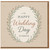 Happy Wedding Day Card - Elegant Botanical Wreath Design, Neutral Tones, with Date 27/09/25 - Wedding Congratulations Card for the Happy Couple