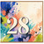 28th Birthday Card, Colourful Abstract Paint Splatter Design