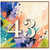 43rd Birthday Card, Colourful Abstract Number 43 Card