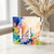 44th Birthday Card, Colourful Abstract Paint Splatter Design