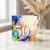 50th Birthday Card, Colourful Abstract Splash Design