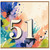 51st Birthday Card, Colourful Abstract Paint Splash Design