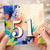 51st Birthday Card, Colourful Abstract Paint Splash Design
