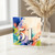51st Birthday Card, Colourful Abstract Paint Splash Design