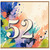 52nd Birthday Card, Colourful Abstract Paint Splash Design