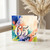 65th Birthday Card, Colourful Watercolour Splash Design