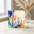 69th Birthday Card, Colourful Abstract Paint Splatter Design