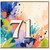 71st Birthday Card, Colourful Abstract Number 71 Card