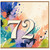 72nd Birthday Card, Colourful Abstract Number 72 Card