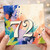 72nd Birthday Card, Colourful Abstract Number 72 Card