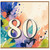 80th Birthday Card, Colourful Abstract 80 Birthday Card