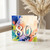 80th Birthday Card, Colourful Abstract 80 Birthday Card
