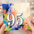 95th Birthday Card, Colourful Abstract Paint Splatter Design