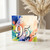 95th Birthday Card, Colourful Abstract Paint Splatter Design