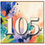 105th Birthday Card, Colourful Abstract Number 105 Card