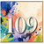 109th Birthday Card, Colourful Abstract Age 109 Card