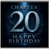20th Birthday Card, Chapter 20 Happy Birthday Dark Blue Typography Card