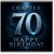 70th Birthday Card, Chapter 70 Happy Birthday Card