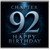 92nd Birthday Card, Chapter 92 Happy Birthday Card