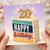 20th Birthday Card, Happy Birthday Cake Design for Him or Her