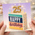 25th Birthday Card, Happy Birthday Cake Design Card