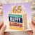 65th Birthday Card, Happy Birthday Cake Design