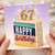 67th Birthday Card, Happy Birthday Cake Design Card