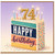 74th Birthday Card, Happy Birthday Cake Design Card