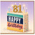 81st Birthday Card, Happy Birthday Cake Card