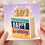 101st Birthday Card, Happy Birthday Cake Design Card