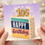 105th Birthday Card, Happy Birthday Cake Design Card