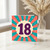 18th Birthday Card, Retro Style Age 18 Celebration Card