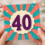 40th Birthday Card, Retro Style 40 Birthday Card