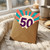 50th Birthday Card, Retro 50 Design Birthday Card