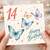 14th Birthday Card, Happy Birthday Butterfly Design