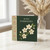 With Sympathy Card - Elegant White Blossom Floral on Dark Green - Condolence Greeting Card for Bereavement, Loss and Thinking of You