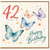 42nd Birthday Card, Happy Birthday Butterfly Design