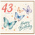 43rd Birthday Card, Happy Birthday Butterfly Card for Her