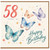 58th Birthday Card, Happy Birthday Butterfly Card