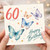 60th Birthday Card, Happy Birthday Butterfly Card