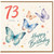 73rd Birthday Card, Happy Birthday Butterflies Card